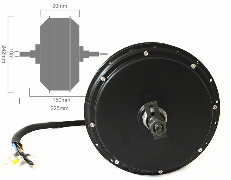 NBpower QS205 50H V3 72v 5000W - 72V 5000W Hub Motor Kit ulasan dan harga